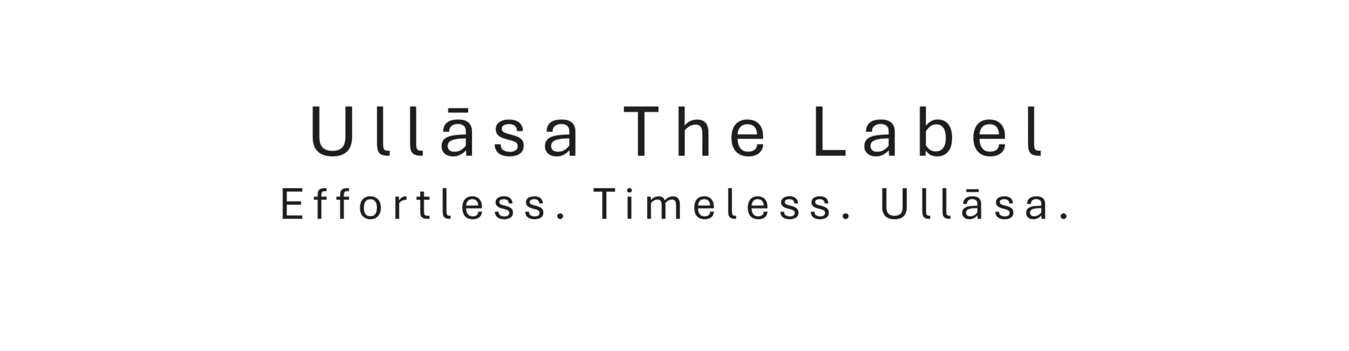 transparent logo and tagline ullāsa the label